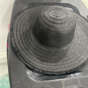 Elegant Black Straw Hat